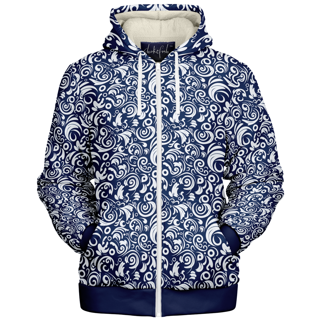 Chokefish™ Microfleece Zip-Up Hoodie Maori-003-2