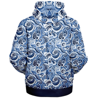 Chokefish™ Microfleece Zip-Up Hoodie Maori-002-2B