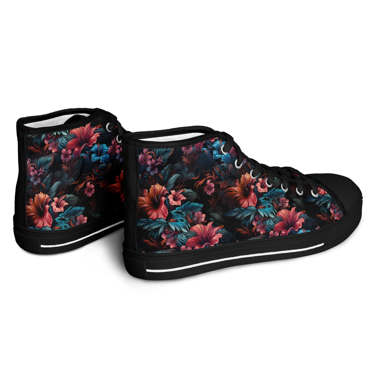 Chokefish™ Urban Peak Retro High Tops-Floral-006-2