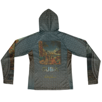 Chokefish™ Long Sleeve Every Day All Weather Shirt Hooded Women's Story of Cuba