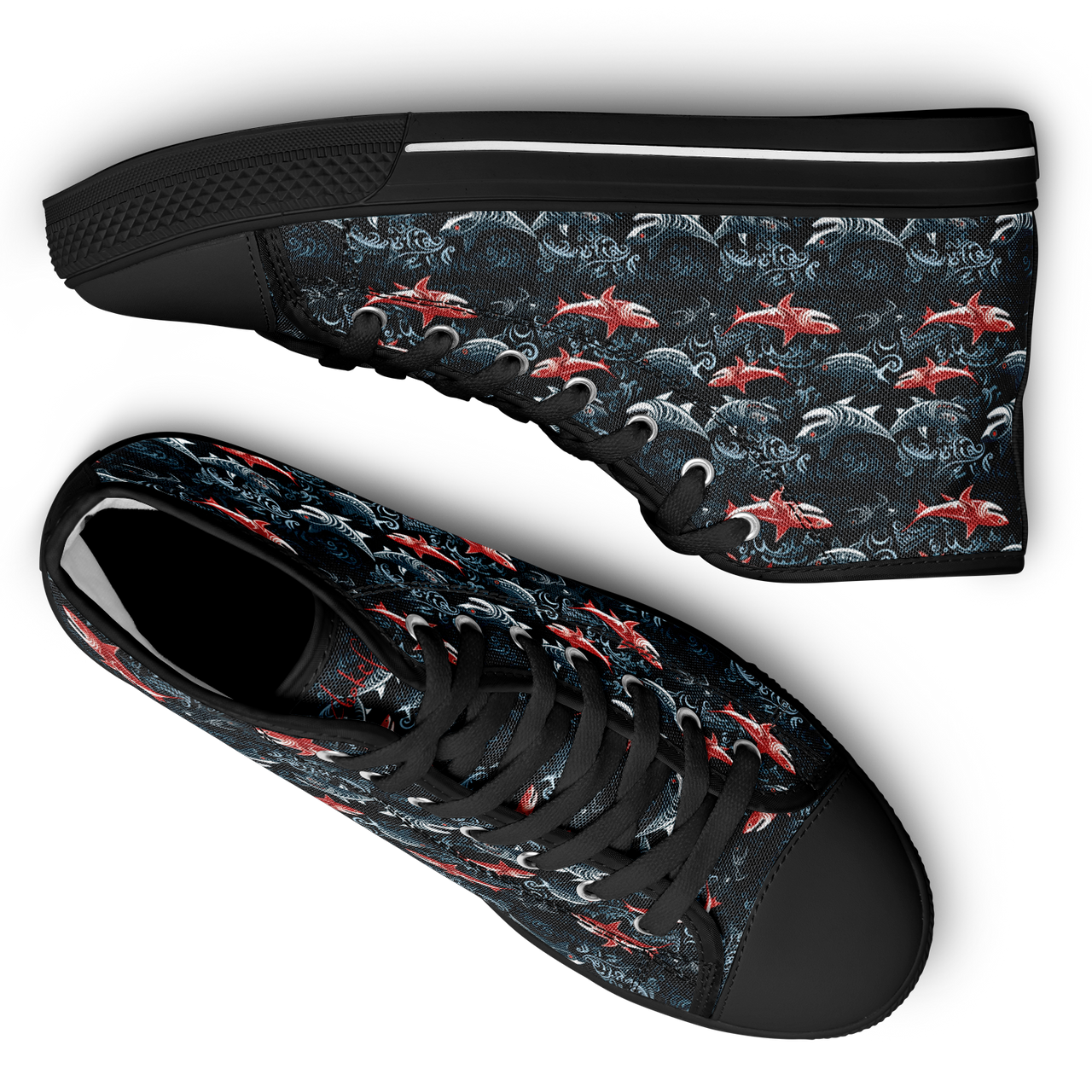 Chokefish™ Urban Peak Retro High Tops-Marine-002-2