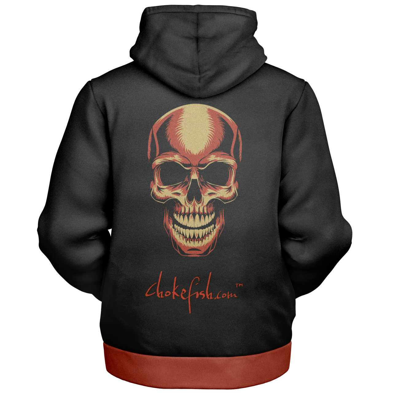 Chokefish™ Microfleece Zip-Up Hoodie Skulls-004B